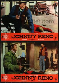 9h1169 JOHNNY RENO group of 10 Italian 18x27 pbustas 1966 Dana Andrews, Jane Russell!