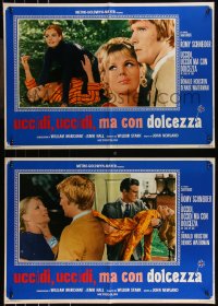 9h1173 MY LOVER MY SON group of 10 Italian 18x27 pbustas 1970 Romy Schneider seduces her own son!