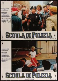 9h1323 POLICE ACADEMY group of 6 Italian 18x26 pbustas 1984 Steve Guttenberg, Kim Cattrall!
