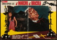 9h1393 SCARS OF DRACULA Italian 18x26 pbusta 1971 vampire Christopher Lee, Hammer horror!