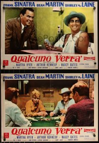 9h1286 SOME CAME RUNNING group of 7 Italian 19x27 pbustas 1959 Frank Sinatra, Dean Martin & MacLaine!