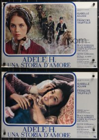 9h1287 STORY OF ADELE H. group of 7 Italian 18x26 pbustas 1975 Truffaut's L'Histoire d'Adele H.!