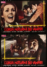 9h1260 VAMPIRE'S NIGHT ORGY group of 8 Italian 18x26 pbustas 1975 wacky different horror images!