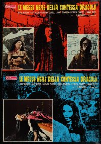9h1290 WEREWOLF VS VAMPIRE WOMAN group of 7 Italian 18x26 pbustas 1972 Klimovsky's Noche de Walpurgis!