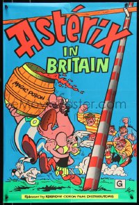 9h0014 ASTERIX IN BRITAIN New Zealand 1986 wacky art from French cartoon comic!