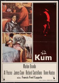9h0160 GODFATHER Yugoslavian 18x25 1972 Brando & Pacino in Coppola crime classic, different images!