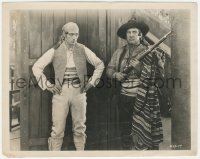 9j1224 BLOOD & SAND 8x10 still 1922 Rudolph Valentino in cool outfit eyeing Walter Long with gun!