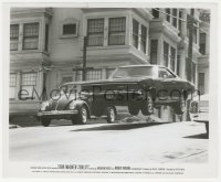 9j1231 BULLITT 8.25x10 still 1968 close up during most classic car chase on San Francisco street!