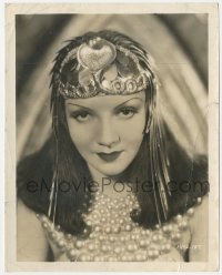 9j1255 CLEOPATRA 8x10.25 still 1934 best portrait of Claudette Colbert as Queen of the Nile!