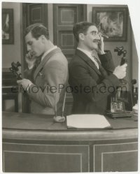 9j1259 COCOANUTS 6.5x8 still 1929 Groucho Marx & Zeppo back to back on telephones, rare!