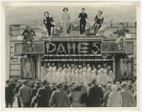 9j1265 DAMES 8x10 still 1934 incredible image of cast posing on mock theater front!
