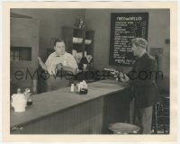 9j1295 FAST FREIGHT 8x10 still 1922 best image of Fatty Arbuckle held up at lunch counter!
