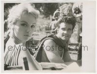 9j1316 GIANT OF MARATHON candid 7x9.25 news photo 1959 Mario Bava, Steve Reeves, Mylene Demongeot!