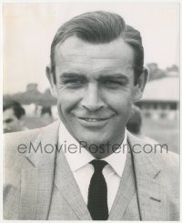 9j1320 GOLDFINGER 8.25x10 still 1964 head & shoulders portrait of Sean Connery as James Bond 007!