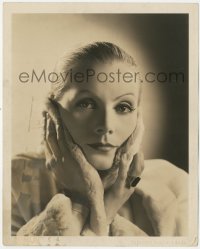 9j1328 GRETA GARBO deluxe 8x10 still 1930s wonderful studio portrait by Clarence Sinclair Bull!