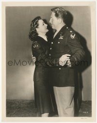 9j1330 GUY NAMED JOE 8x10.25 still 1944 uniformed Irene Dunne & Spencer Tracy dancing together!