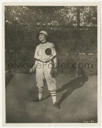 9j1528 VIOLA DANA 7.5x9.5 still 1921 as baseball pitcher in full uniform on the Metro lot!