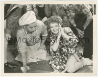 9j1342 HOOPLA 8x10.25 still 1933 great image of sexy Clara Bow shooting craps with Asian cook!