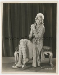 9j1358 JEAN ARTHUR 8x10 key book still 1920s super young in great outfit with golf club on bench!