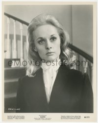 9j1395 MARNIE 8x10 still 1964 Alfred Hitchcock, great close portrait of Tippi Hedren by stairs!