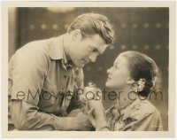 9j1398 MASK OF FU MANCHU 8x10.25 still 1932 romantic c/u of Asian Myrna Loy & Charles Starrett!