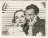 9j1419 NOW & FOREVER 8x10 key book still 1934 wonderful close up of Carole Lombard & Gary Cooper!