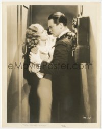 9j1445 RED HEADED WOMAN 8x10.25 still 1932 sexy Jean Harlow about to kiss Chester Morris, rare!