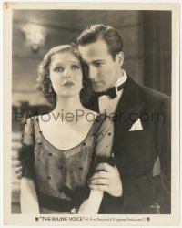 9j1454 RULING VOICE 8x10 still 1931 close up of pretty Loretta Young & David Manners in tuxedo!