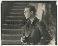 9j1457 SAINTED DEVIL 8.25x10.25 still 1924 great close portrait of Rudolph Valentino in suit & tie!