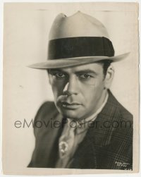 9j1464 SCARFACE 8x10 key book still 1932 best close up of Paul Muni showing his scarred cheek!