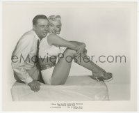 9j1469 SEVEN YEAR ITCH 8.25x10 still 1955 great posed portrait of sexy Marilyn Monroe & Tom Ewell!