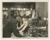 9j1499 STATE STREET SADIE 8x10 still 1928 worried Myrna Loy gets her shoes shined in street!