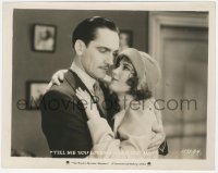 9j1500 STUDIO MURDER MYSTERY 8x10.25 still 1929 romantic close up of Fredric March & Doris Hill!