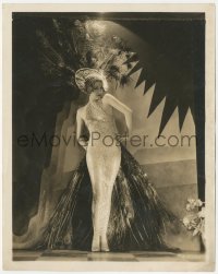 9j1518 TRADER HORN 8x10.25 still 1931 exotic Edwina Booth full-length in peacock feather dress!