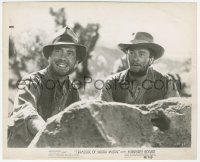 9j1519 TREASURE OF THE SIERRA MADRE 8.25x10 still 1948 c/u of smiling Humphrey Bogart & Tim Holt!