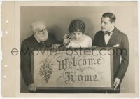 9j1540 WELCOME HOME 8x11 key book still 1925 Warner Baxter, Lois Wilson & Luke Crosgrave with title!