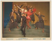 9j1181 WHITE CHRISTMAS color 8x10.25 still 1954 Danny Kaye, Vera-Ellen & others in musical production!