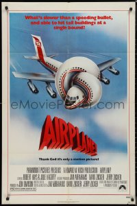 9j0073 AIRPLANE 1sh 1980 classic zany parody by Jim Abrahams and David & Jerry Zucker!