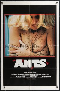 9j0086 ANTS 1sh 1978 close-up of then-unknown topless Suzanne Somers covered by deadly ants!