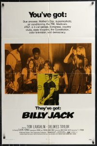9j0117 BILLY JACK 1sh 1971 Tom Laughlin, Delores Taylor, most unusual boxoffice success ever!