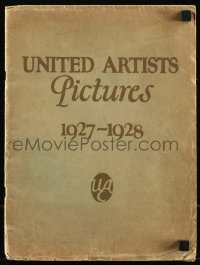 9j0062 UNITED ARTISTS 1927-28 campaign book 1926 wonderful full-page art of Chaplin, Keaton & more!