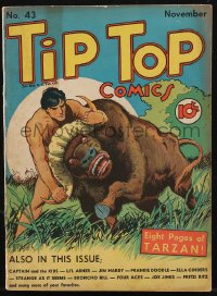 9j0008 TIP TOP COMICS #43 comic book November 1939 eight pages of Tarzan, Paul F. Berdanier art!