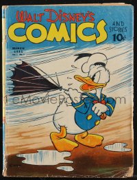 9j0007 WALT DISNEY'S COMICS & STORIES #6 comic book March 1941 Donald Duck, Pluto, Goofy, very rare!