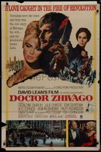 9j0181 DOCTOR ZHIVAGO 1sh 1965 Omar Sharif, Julie Christie, David Lean English epic, Terpning art!