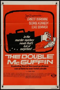 9j0183 DOUBLE McGUFFIN 1sh 1979 Ernest Borgnine, George Kennedy, really cool Saul Bass artwork!