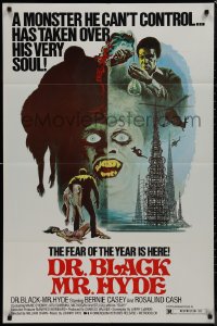 9j0187 DR BLACK MR HYDE 1sh 1976 Bernie Casey, black sci-fi horror, fear of the year is here!