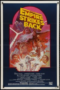 9j0201 EMPIRE STRIKES BACK NSS style 1sh R1982 George Lucas sci-fi classic, cool artwork by Tom Jung!
