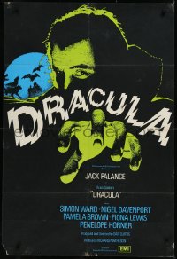 9j0191 DRACULA English 1sh 1973 art of vampire Jack Palance reaching out to get you!