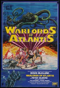 9j0536 WARLORDS OF ATLANTIS English 1sh 1978 really cool fantasy art with monsters by Josh Kirby!