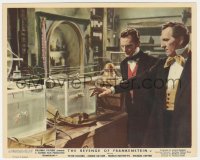 9j1176 REVENGE OF FRANKENSTEIN color English FOH LC 1958 Peter Cushing shows body parts in his lab!